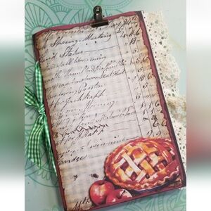 Junk Journal Booklet "APPLE ORCHARD" HANDMADE Cards, Pockets, Ephemera & More